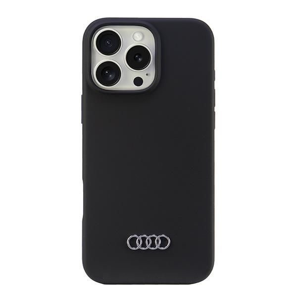 Audi Silicone Case iPhone 16 Pro Max6.9" czarny/black hardcase AU-LSRI