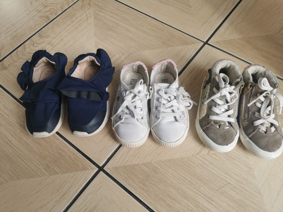 Zestaw 3 par butów Zara r. 21-22