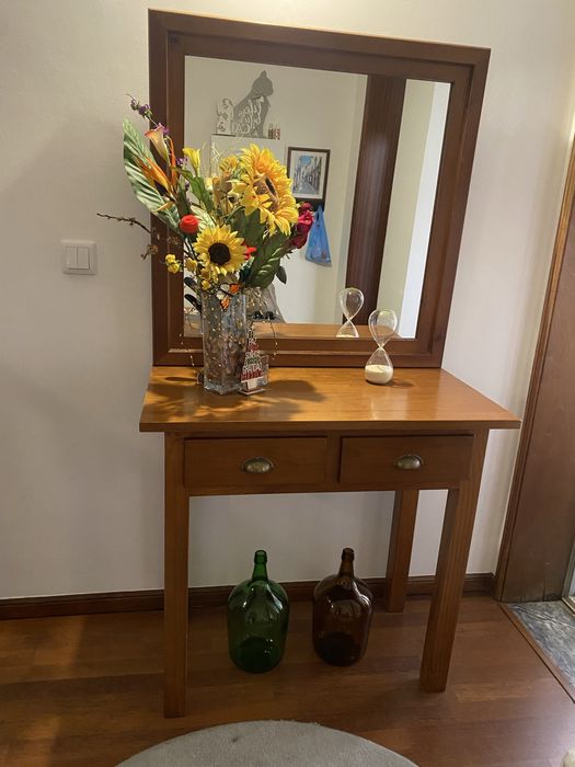 Movel entrada madeira maciça