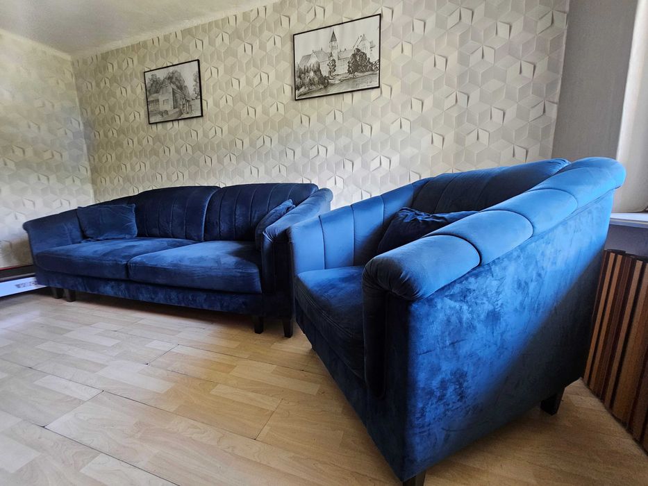 Sofa rozkładana i fotel