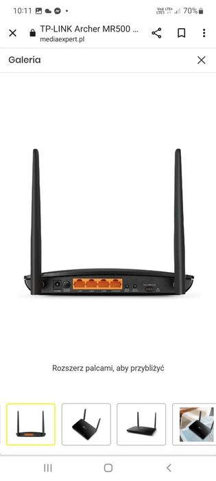 Ruter wf LTE 6 Tp Link Archer MR 500