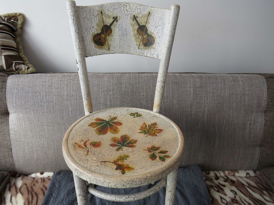 Krzesła kuchenne z PRL używane 3 szt