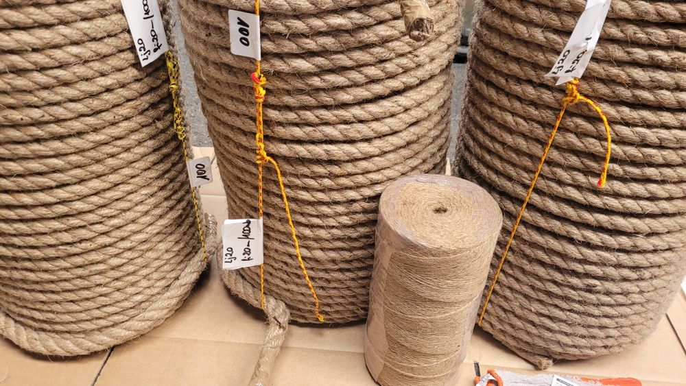 Linka jutowa fi6mm 20m powróz sznurek linka żeglarska POWRÓZ PROMOCJA!