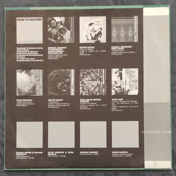 Minimal Compact - Lowlands Flight LP