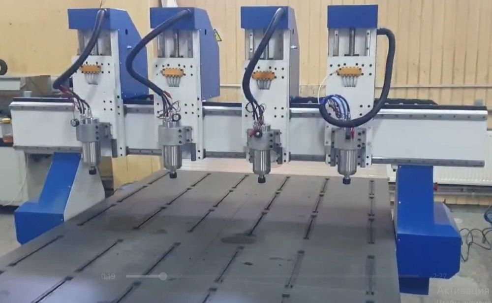Верстат фрезерний ЧПУ 1325-4 на Чотири Шпинделі 3,2квт - в НАЯВНОСТІ
