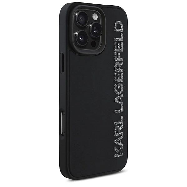 Etui Karl Lagerfeld HC 3D Rubber Elongated Glitter na iPhone 16 Pro -