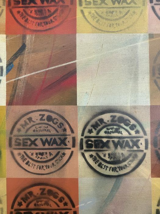 Surf -  Sex Waxe - pintura em óleo sobre tela e resina