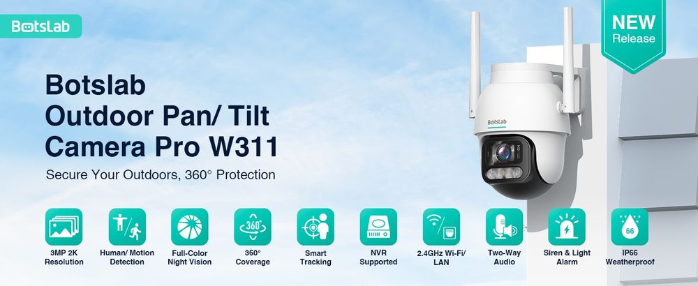 Уличная поворотная  IP камера Botslab W311 Xiaomi Imou