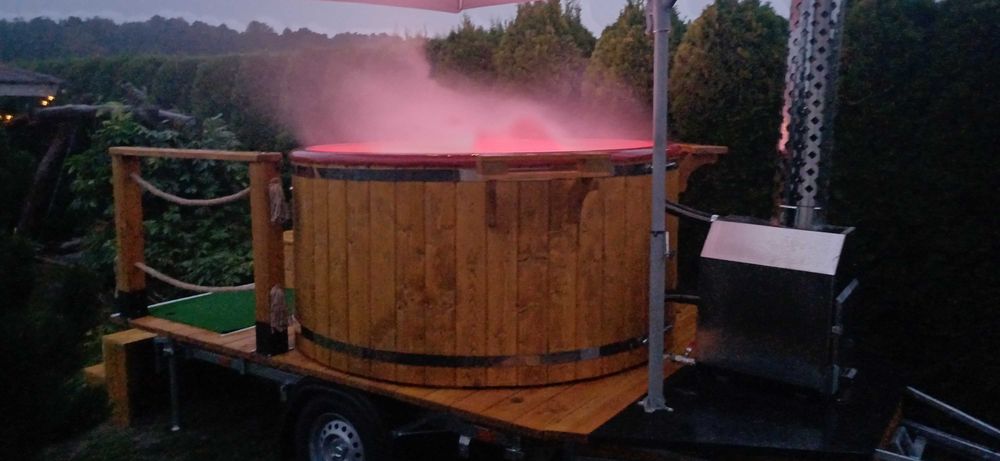 Balia/bania ogrodowa jacuzzi z hydromasażem 200cm dla 8 osób
