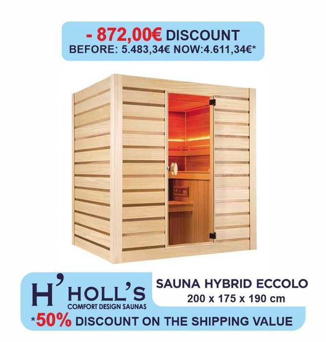 Sauna Vapor VAPORI 6 - 4.150€ - Mergulho Salgado Piscinas e Spas