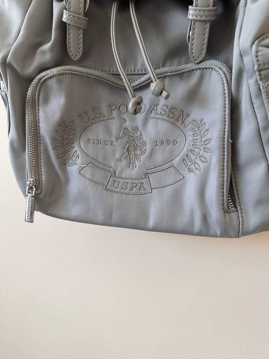 Plecak U.S Polo Assn miejski sportowy szary klasyczny