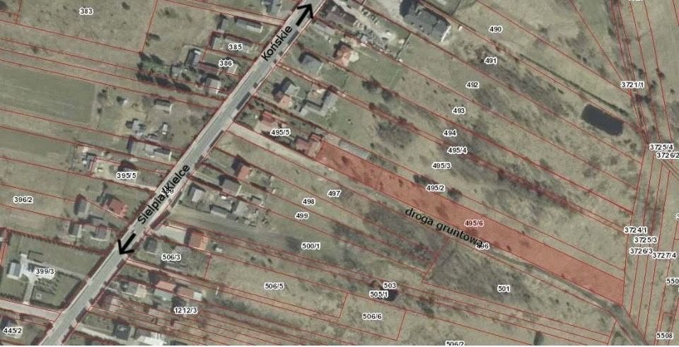 Działka budowlana wraz z nieużytkami