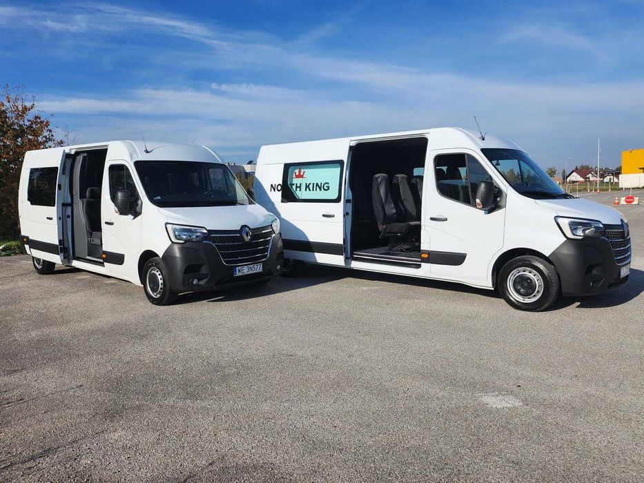 Wynajem busów Renault Trafic/Master - 7-9 osobowy, bogate wyposażenie!