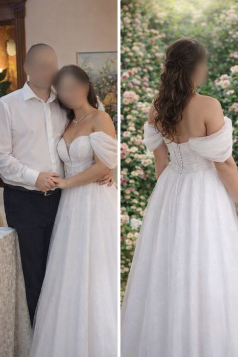 Suknia ślubna gorsetowa wesele biała Glamour ślub old man