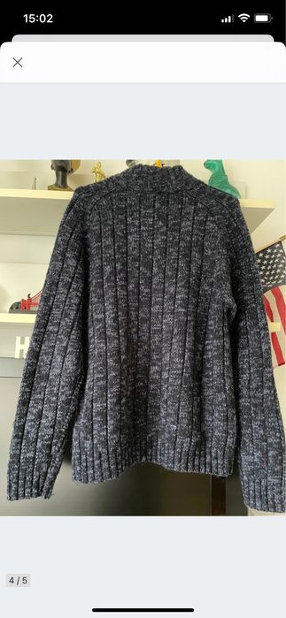 Marks & Spencer sweter niebieski półgolf rozmiar M zimowy