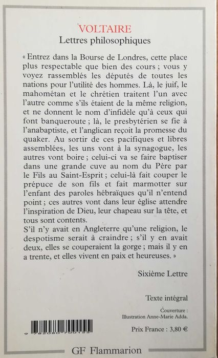 Livro - Lettres Philosophiques - Voltaire