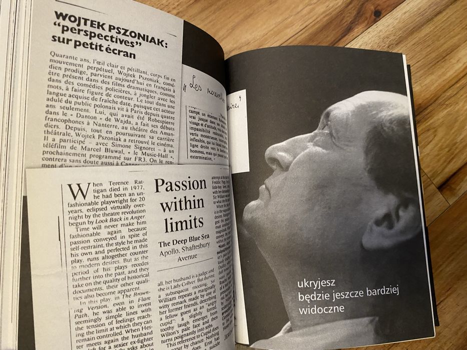 Aktor Wojciech Pszoniak rozmowie Michałem Komarem