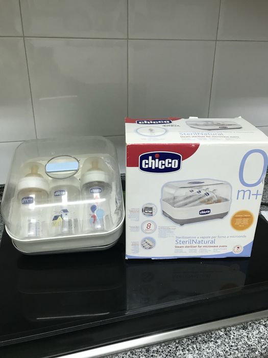 Esterilizador mod: CHICCO C/ 3 biberões C/Livro de instruções