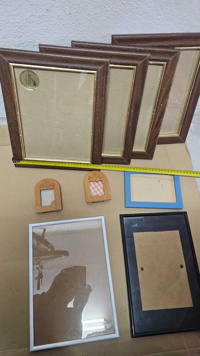 Lote de molduras para fotos/quadro – várias medidas (9 unidades)