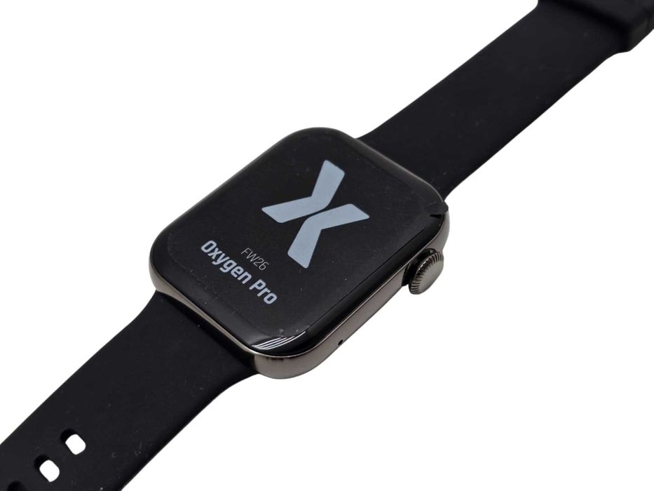 NOWY Smartwatch Maxcom FW26 Pro Czarny - zestaw