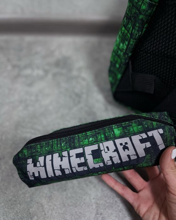 Шкілтнмй портфель майнкрафт  з пеналом