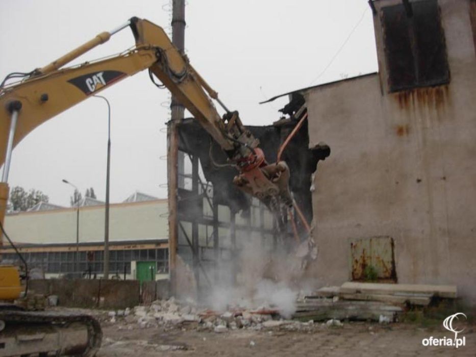 Rozbiórki wykopy wyburzenia piach ziemia kruszywo.