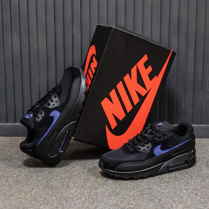 Кросівки Nike Air Max 90 Black/Navy premium