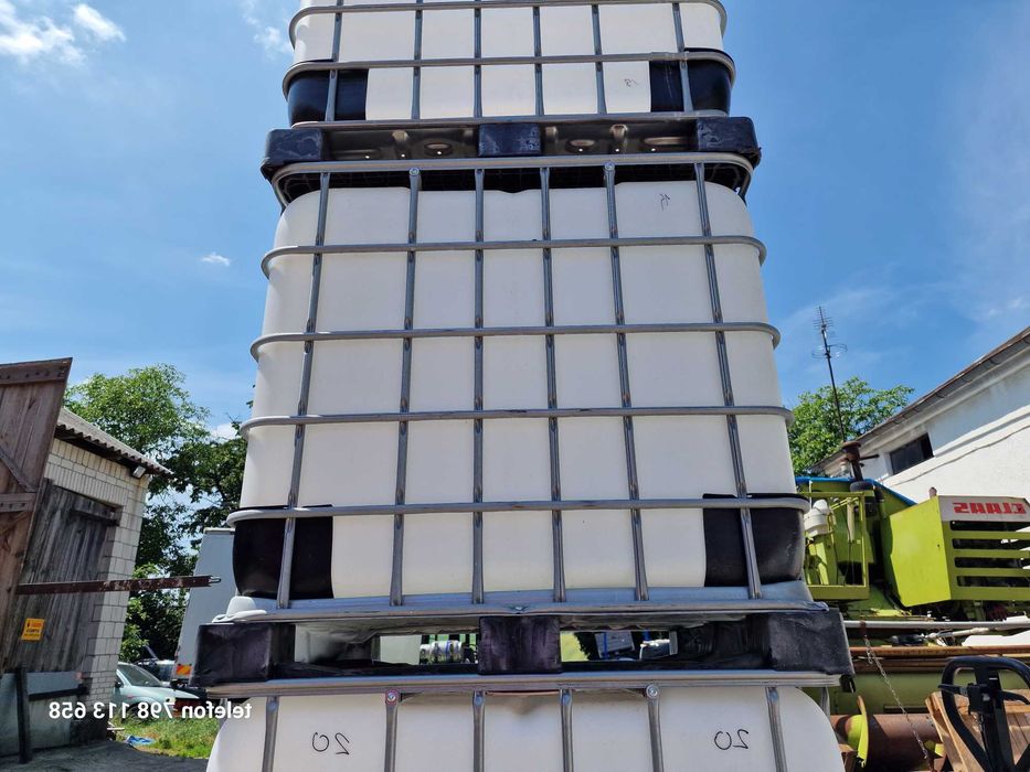 Rośliny Pojemnik Mauzer Zbiornik Kontener Woda Deszczówka Schutz 1000L