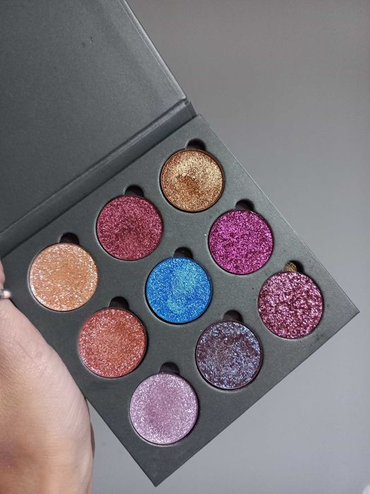 GLAMSHOP zestaw 9 cieni turbo pigment turbo glow welurkowy paleta