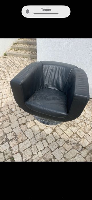 Original Tulip Chair by B&B, 100% Leather, Set of 264586033958147123