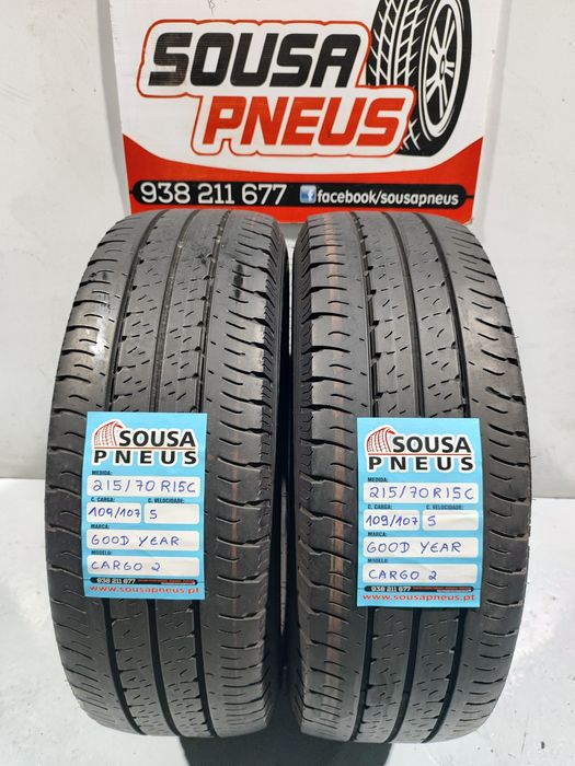 2 pneus semi novos 215-70R15C - Good year - Oferta dos Portes
