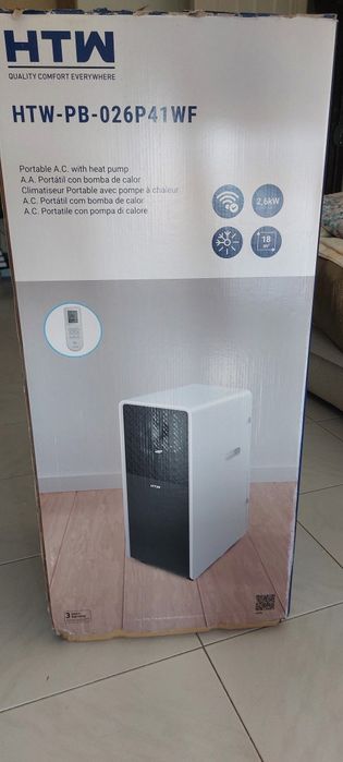 Ar Condicionado PORTÁTIL HTW Quente e frio 9kbtu com Wi-Fi. Com Fatura e Garantia