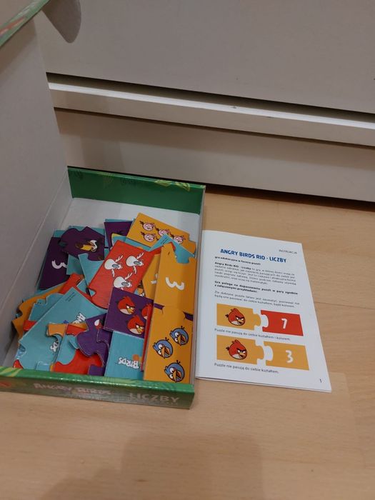 Gra puzzle Angry Birds Liczby