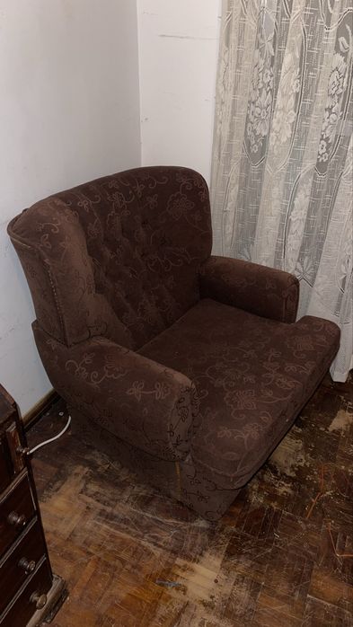 Conjunto de 2 poltronas em tecido