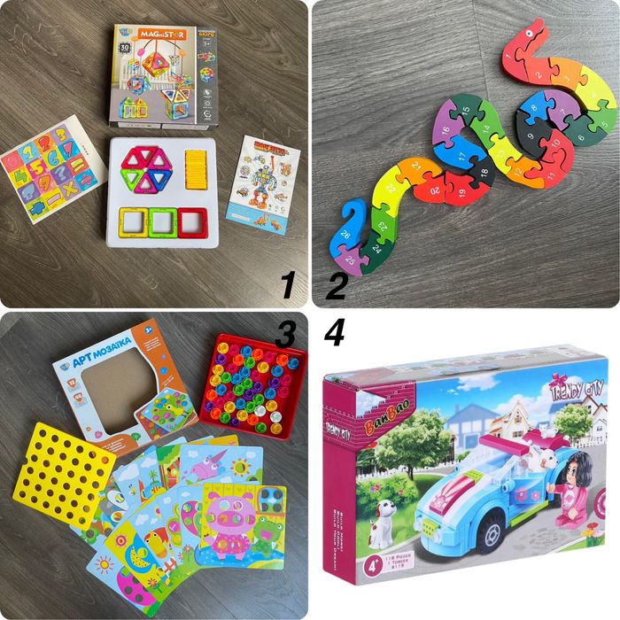 Магнітний Конструктор Пазли Мозаіка Lego