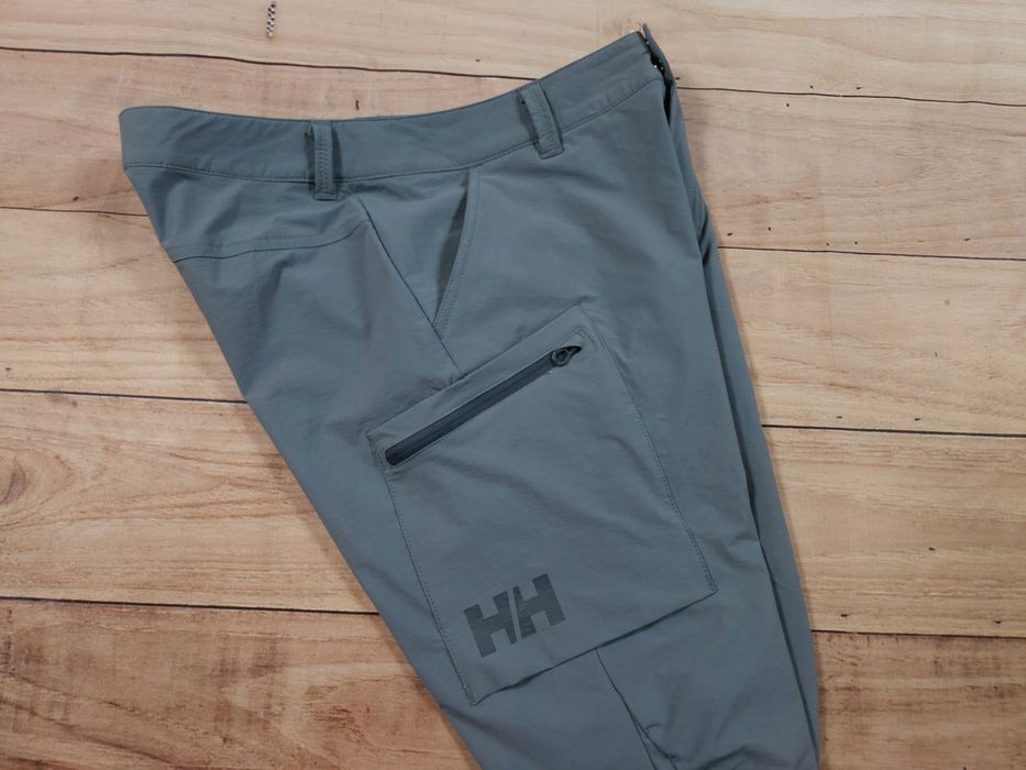 HELLY HANSEN Spodnie Trekkingowe Szare Logowane r. S