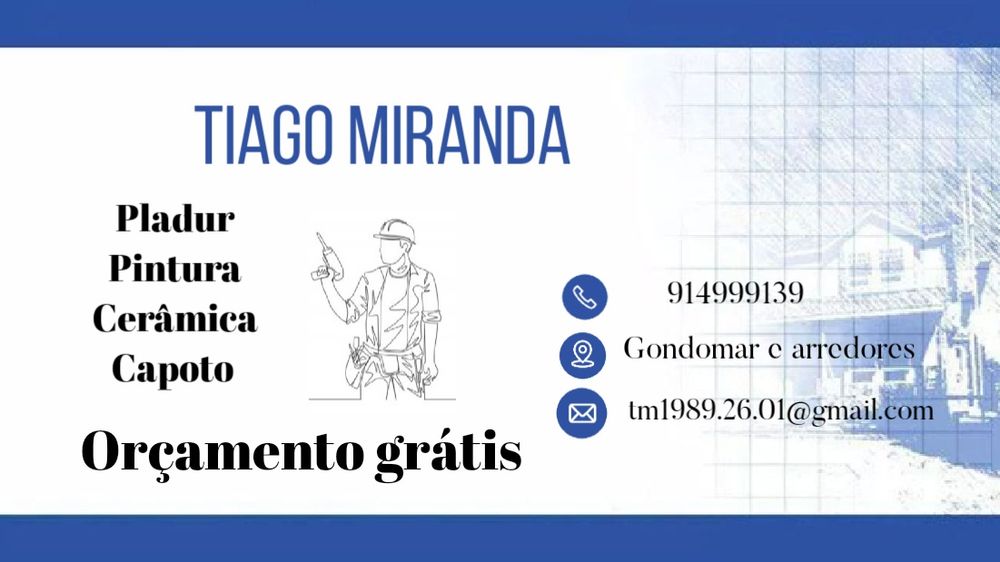 Faço serviços Pladur e pintura