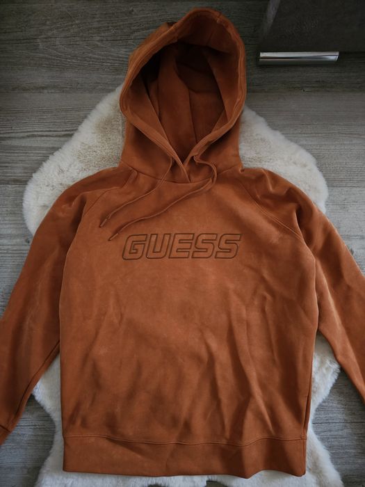 Bluza guess euphemia Rozmiar S Brązowa bluza z kapturem guess