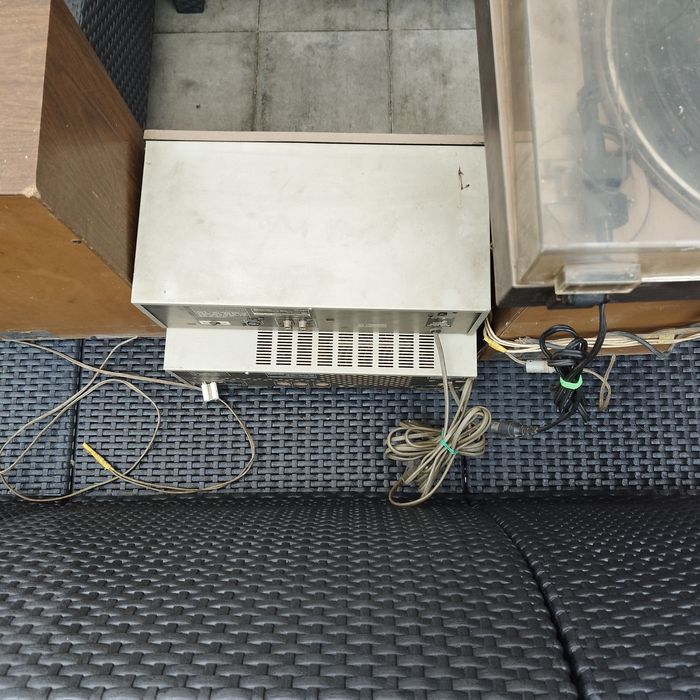 Stereo tuner+cassette+turntable+oryginalne głośniki SHARP