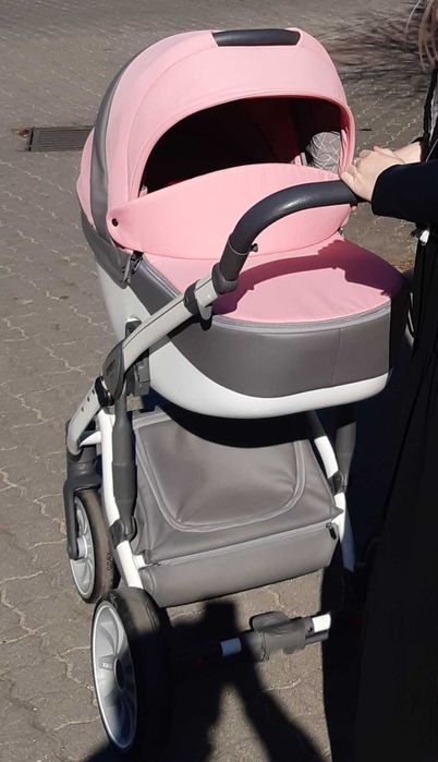 Wózek Anex Sport 2 w 1 różowy. Gondola, spacerówka.