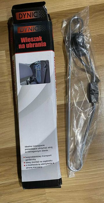 Wieszak na ubrania do samochodu (montaż na zagłówku).