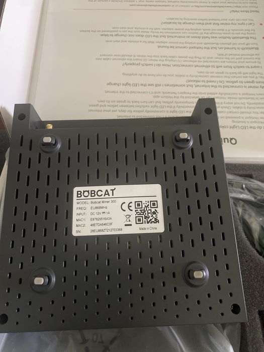Vendo minerador helium bobcat miner 300