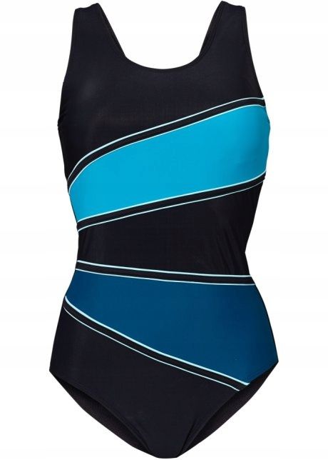 B.P.C kostium jednoczęściowy czarno-niebieski ^46