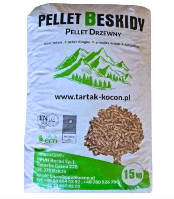 Pellet pelet drzewny Beskidy LAVA Olczyk Orzesze Łaziska Mikołów