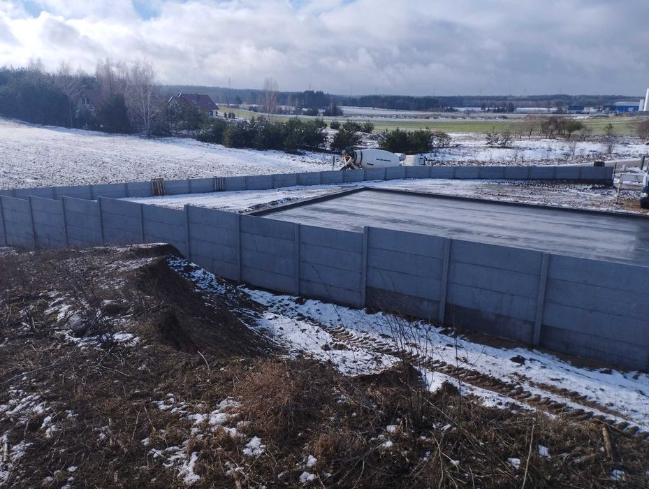 Usługi budowlane, garaże, obory, silosy, fundamenty żelbetowe