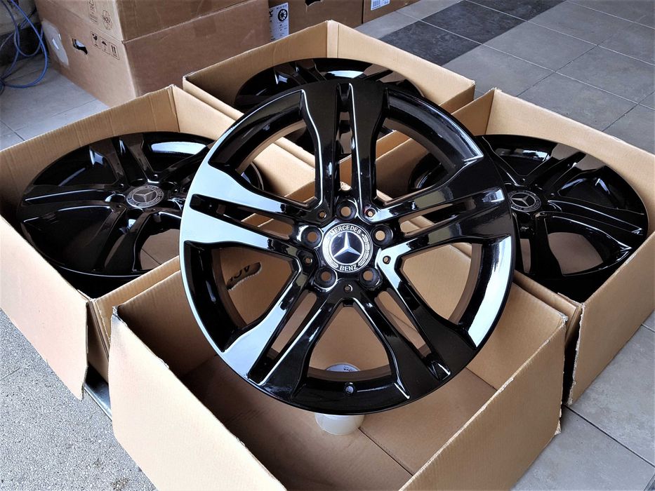 Alufelgi 18 Mercedes A B C CLA GLA ML V Vito Czarne ! 5x112 604#