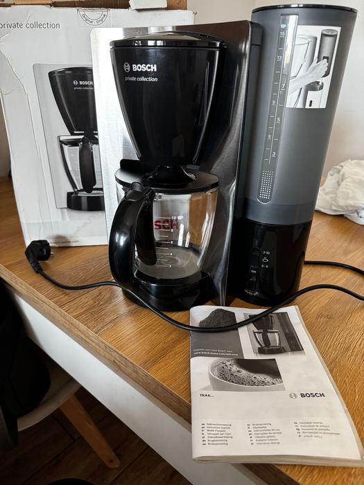 Ekspres przelewowy Bosch, nowy , linia Private Collection, czarny