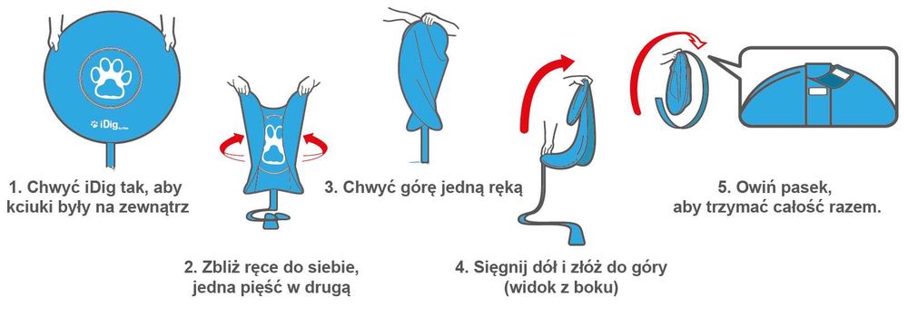 iDig Go - składane legowisko, zabawka, wykopywanie skarbów