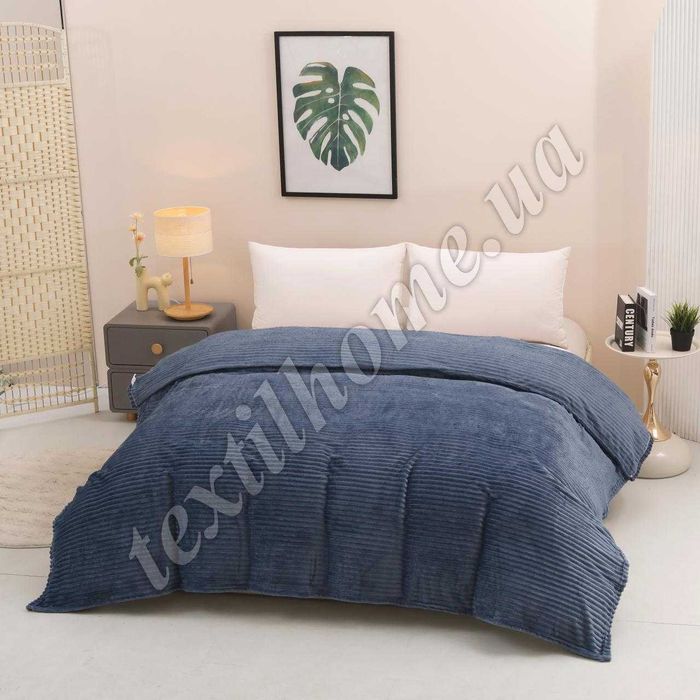 Покривало велюрове ШАРПЕЙ “Полоса” | 150×200 та 200×220 | М’яке