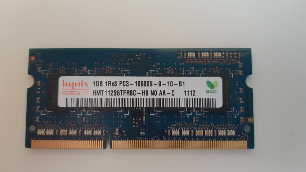 Memoria portatil Hynix 2gb (1gb + 1gb) 1Rx8 PC3 10600S64729741303555121